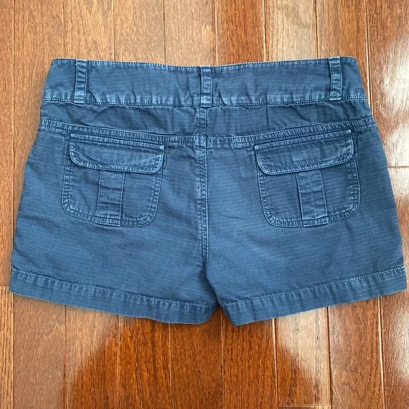 Petit Joie Blue Cotton Cargo Shorts - Picture 3 of 3